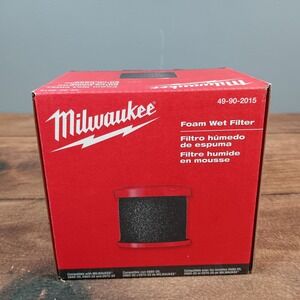 Milwaukee Foam Wet Filter 49-90-2015 Unisex OS Black New Replacement Accessory